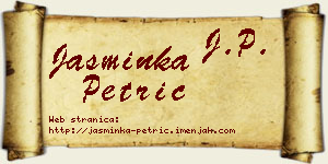 Jasminka Petrić vizit kartica